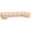 vidaXL 10 Piece Garden Lounge Set Solid Wood Pine