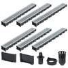 vidaXL Drainage Channels 6 pcs Galvanised Steel 6 m