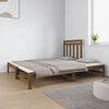 vidaXL Pull-out Day Bed without Mattress Honey Brown 2x(90x190) cm