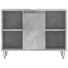 vidaXL Bathroom Cabinet Concrete Grey 80x33x60 cm Engineered Wood