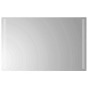 vidaXL LED Bathroom Mirror Transparent 80 x 50 cm Tempered Glass