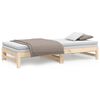 vidaXL Pull-out Day Bed without Mattress 2x(100x200) cm Solid Wood Pine