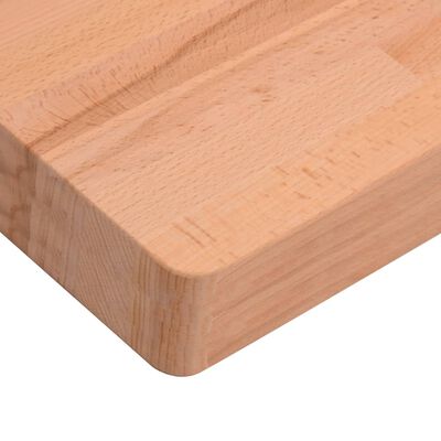 vidaXL Desk Top 80x40x4 cm Solid Wood Beech