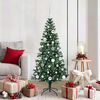vidaXL Artificial Pre-lit Christmas Tree Green 150 cm PVC and Metal