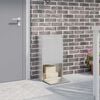 vidaXL Parcel Drop Box Silver 44 x 22 x 82 cm Stainless Steel