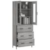 vidaXL Highboard Grey Sonoma 69.5x34x180 cm Engineered Wood
