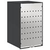 vidaXL Wheelie Bin Storage with Gas Lift-up Lid for 240L Bin Steel