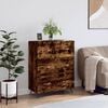 vidaXL Chest of Drawers Smoked Oak 69.5x34x90 cm Engineered Wood