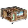 vidaXL Coffee Table | Multicolour | Solid reclaimed wood | 70x70x35 cm