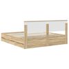 vidaXL Bed Frame with Drawer Sonoma Oak 180 x 200 cm Engineer Wood