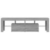 vidaXL TV Cabinet with LED Lights Grey Sonoma 140x36.5x40 cm