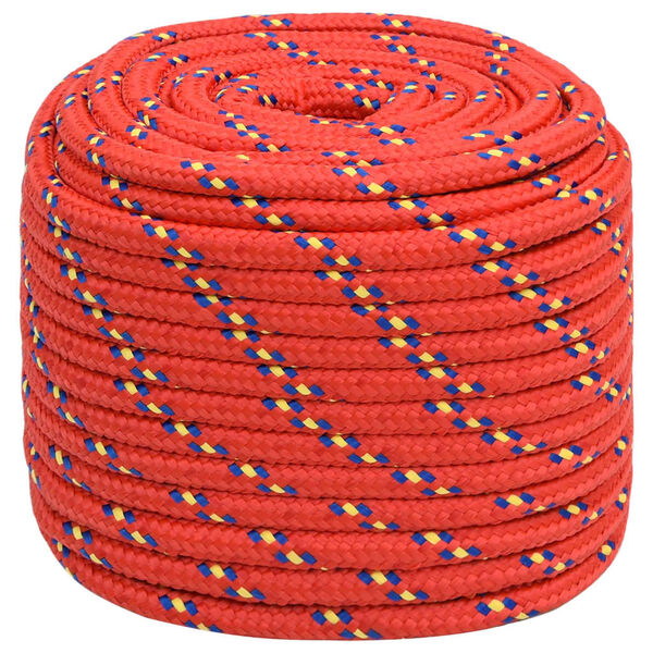 vidaXL Boat Rope Red 16 mm 25 m Polypropylene