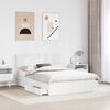 vidaXL Storage Bed with Headboard White 160 x 200 cm Engineered Wood