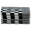 vidaXL 10 Piece Towel Set Black and White Cotton