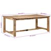 vidaXL Dining Table 200x100x75 cm Solid Wood Mango