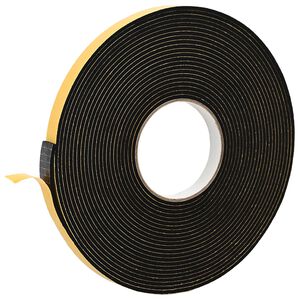 vidaXL Self-adhesive Foam Tape 10 pcs Black 15mm x 10m CR Foam
