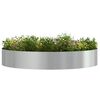 vidaXL Planter Ring 5 pcs Silver 120 x 120 x 20 cm Galvanised Steel