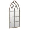 vidaXL Garden Mirror | Sand | Iron, Glass | Medium | Decorative Inlays