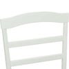 vidaXL Dining Chair 2 pcs White and Grey Solid Wood