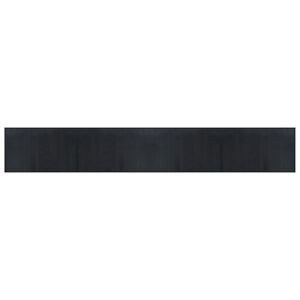 vidaXL Rug Rectangular Black60x400 cm Bamboo