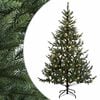 vidaXL Artificial Hinged Christmas Tree 120 cm 150 LEDs Warm White