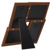 vidaXL Collage Photo Frame for 4x(13x18 cm) Picture Dark Brown MDF