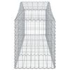vidaXL Arched Gabion Baskets 14 pcs 200x50x60/80 cm Galvanised Iron
