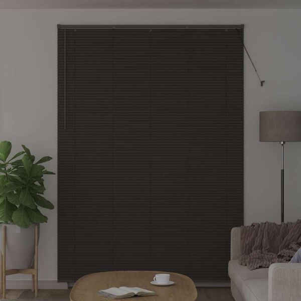 vidaXL Venetian Blinds Manual Dark Grey 220 x 160 cm Aluminium