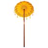 vidaXL Balinese Parasol Yellow 95 x 95 x 260 cm Cotton and Wood