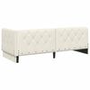 vidaXL Corner Bed Frame with Headboard Cream 80 x 200 cm Velvet