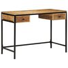 vidaXL Writing Desk Brown 105 x 50 x 75 cm Solid Mango Wood and Metal