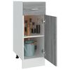 vidaXL Drawer Bottom Cabinet Lyon Grey Sonoma 30x46x81.5 cm Engineered Wood