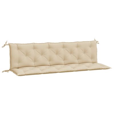 vidaXL Garden Bench Cushions 2 pcs Beige 180x50x7cm Oxford Fabric