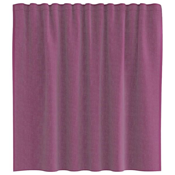vidaXL Voile Curtains with Rod Pockets 2 pcs Purple
