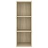 vidaXL Wall-mounted TV Cabinet Sonoma Oak 37x37x107 cm Engineered Wood