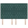 vidaXL Headboard with Headboard Dark Green 144 cm Faux Leather