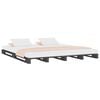 vidaXL Pallet Bed without Mattress Grey King Size Solid Wood