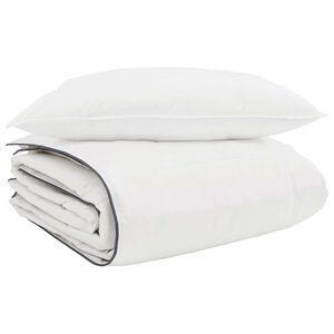 vidaXL Winter Duvet with Pillow 2 pcs White Down Feather