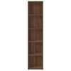 vidaXL CD Cabinets 2 pcs Brown Oak 21x16x93.5 cm Engineered Wood
