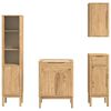 vidaXL Bathroom Furniture Set 4 pcs Wax Brown Solid Pine Wood