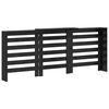 vidaXL Radiator Cover Black Oak 205 x 21.5 x 83.5 cm Engineered Wood