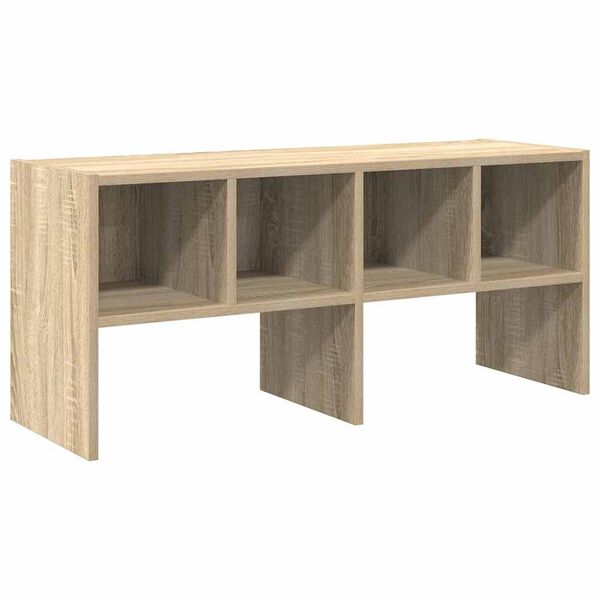 vidaXL Shoe Rack Stackable Sonoma Oak 89.5x30x40 cm