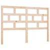 vidaXL Bed Headboard | Natural Wood | Solid pinewood (untreated) | Medium