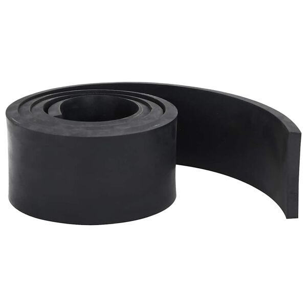 vidaXL Rubber Edge for Snow Plow Black 200x10x1 cm