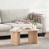 vidaXL Coffee Table Natural 80 x 39.5 x 35 cm Solid Pine wood