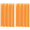 vidaXL Voile Curtains with Grommets 2 pcs Orange 140x175 cm