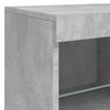 vidaXL Sideboard with LED Lights Concrete Grey 202x37x67 cm