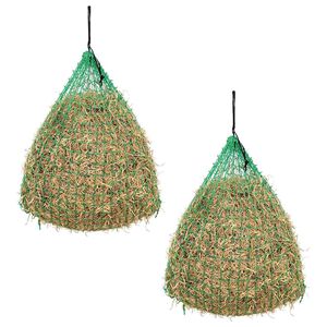 vidaXL Hay Nets 2 pcs Round 0.75x0.5 m PP