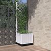 vidaXL Garden Planter White 40 x 40 x 136 cm