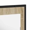 vidaXL Bathroom Mirror Black 50 x 12 x 60 cm Glass and Engineered Wood